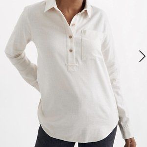 Madewell Flannel Classic Ex Boyfriend Popover Shir